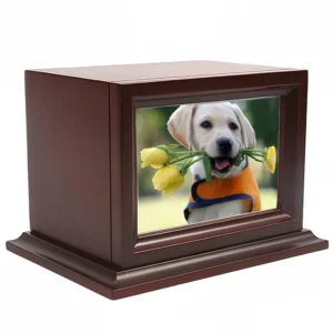 Wooden Pet Memorial Keepsake Urns Photo Box Pet Cremation Cremation Urns for Dogs Ashes Cat Urn Loss Pet Sympathy