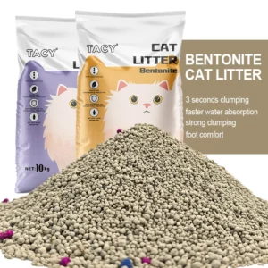 cat Litter Strong Clumping Antibacterial Easy Clean Fast Absorption Bentonite Cat Litter