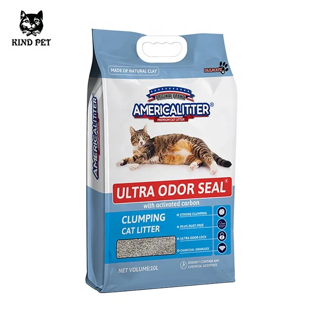 cat Litter with Carbon Kitty Sand Dust Free Factory Direct OEM Bentonite cat Litter