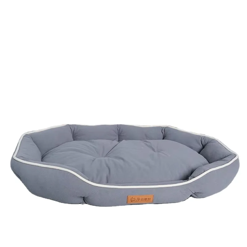 pet products pet bed cat bed Customizable PP Cotton Filled Washable and Machine washable Pet Bed for Dogs and Cats Non slip Moisture proof OEM Supported