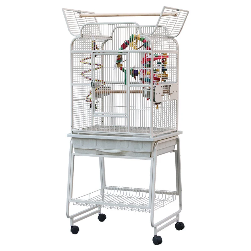 supply large outdoor big size flight powder coated metal wire pet bird parrot breeding cages