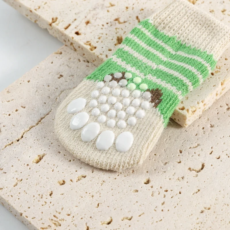winter pet supplies Anti slip plush dog socks Suitable for small and medium sized dogs